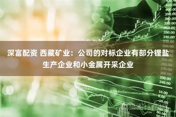 深富配资 西藏矿业：公司的对标企业有部分锂盐生产企业和小金属开采企业